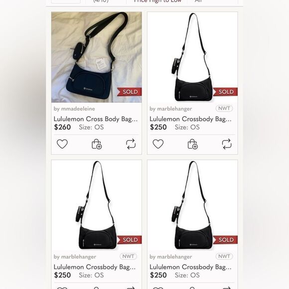 EUC Lululemon Athletica Crossbody Bag with Nano
Pouch Black - Picture 8 of 8